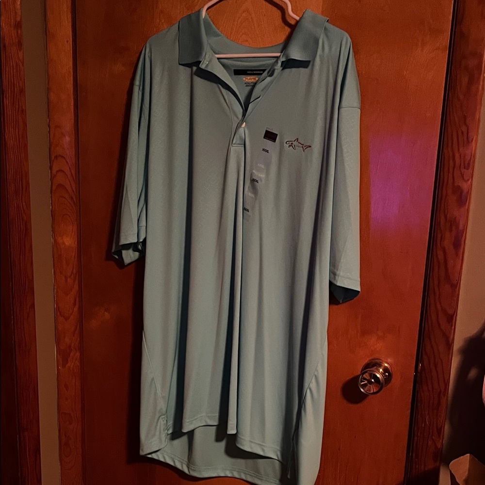 Greg Norman Collection Aqua Polo Shirt